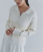 【ピエロ/Pierrot】のECLAM フェザードッキングジップニット 人気、トレンドファッション・服の通販 founy(ファニー) ファッション Fashion レディースファッション Fashion for Women トップス・カットソー Cut & Sew Tops ニット Knit Tops & Sweaters おすすめ Recommended / Our Picks トレンド Trend, Trending Now ドッキング Docking, Mixed Material フェザー Feather, Feather Detail プチプライス・低価格 Affordable / Budget Price ワイド Wide, Wide Fit エレガント 上品 Elegant thumbnail [ECLAM] フェザードッキングジップニット|ID: prp329100004709635 ipo3291000000035408945