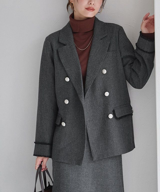 【ピエロ/Pierrot】の選べる柄テーラードジャケット【木村えりなさんYouTube紹介アイテム】 インテリア・キッズ・メンズ・レディースファッション・服の通販 founy(ファニー) 　ファッション　Fashion　レディースファッション　Fashion for Women　アウター　Coat / Outerwear Collection　レディースジャケット・軽アウター　Jackets　テーラードジャケット / 通勤・きれいめスタイル　Tailored Jackets & Blazers　ジャケット　Jacket, Outerwear　ツイード　Twill, Twill Weave　プチプライス・低価格　Affordable / Budget Price　エレガント 上品　Elegant　選べる柄テーラードジャケット|ID: prp329100004709656 ipo3291000000034018651