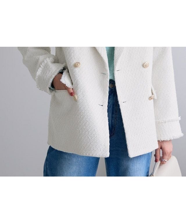 【ピエロ/Pierrot】の選べる柄テーラードジャケット【木村えりなさんYouTube紹介アイテム】 インテリア・キッズ・メンズ・レディースファッション・服の通販 founy(ファニー) ファッション Fashion レディースファッション Fashion for Women アウター Coat / Outerwear Collection レディースジャケット・軽アウター Jackets テーラードジャケット / 通勤・きれいめスタイル Tailored Jackets & Blazers ジャケット Jacket, Outerwear ツイード Twill, Twill Weave プチプライス・低価格 Affordable / Budget Price エレガント 上品 Elegant 167cm / ツイード / オフホワイト / M|ID: prp329100004709656 ipo3291000000035965693