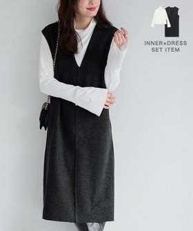 【ピエロ/Pierrot】のインナーセット深Vウールタッチジャンスカ 人気、トレンドファッション・服の通販 founy(ファニー) ファッション Fashion レディースファッション Fashion for Women ワンピース Dresses 送料無料 Free Shipping インナー Innerwear カットソー Cut and Sewn Top カフス Cuff Design シンプル Simple, Minimal バランス Balance, Style Balance フェミニン Feminine, Girly プチプライス・低価格 Affordable / Budget Price ロング Long, Long-Length |ID:prp329100004709659