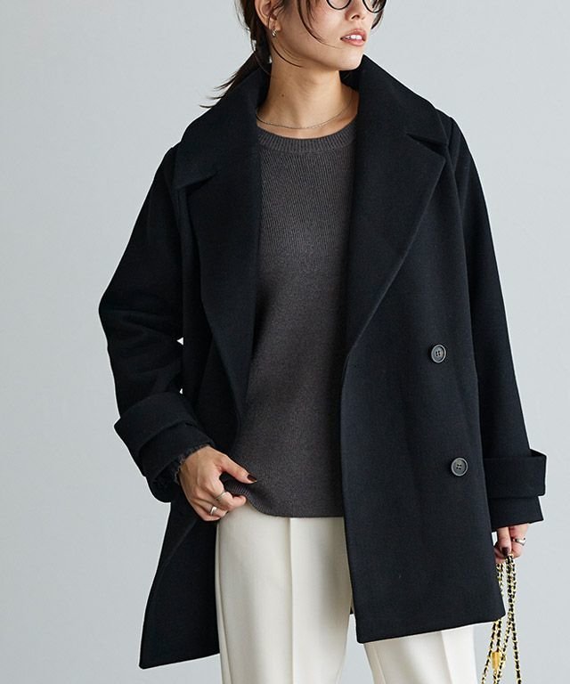 【ピエロ/Pierrot】のメルトンPコート インテリア・キッズ・メンズ・レディースファッション・服の通販 founy(ファニー) https://founy.com/ ファッション Fashion レディースファッション Fashion for Women アウター Coat / Outerwear Collection コート・ロングコート・ピーコート Long Coats, Peacoats & More レディースジャケット・軽アウター Jackets Pコート Pea Coats プチプライス・低価格 Affordable / Budget Price ミドル Middle Length, Mid Height メルトン Melton, Heavy Wool エレガント 上品 Elegant |ID: prp329100004714457 ipo3291000000034059634