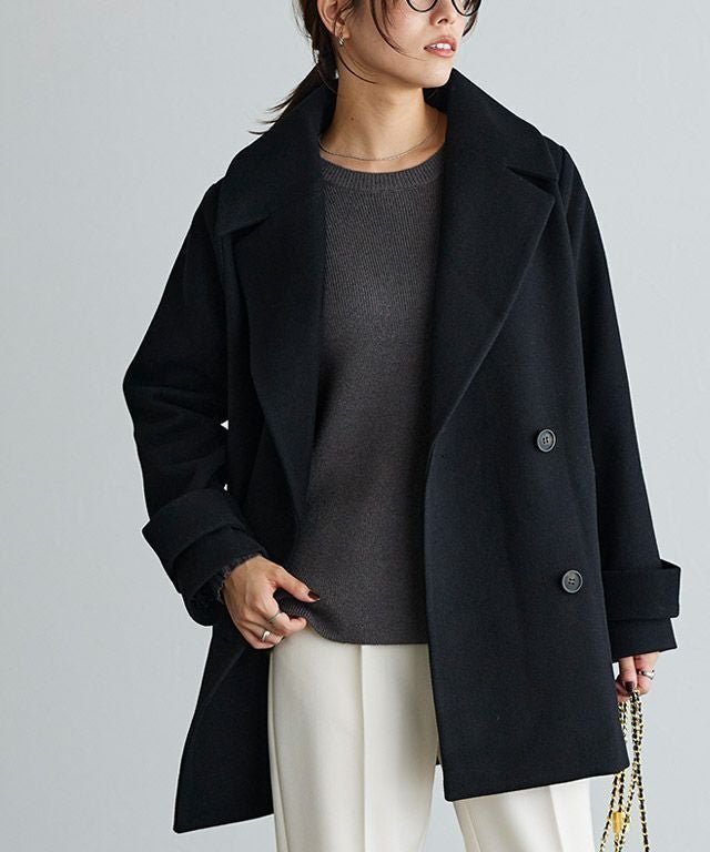 【ピエロ/Pierrot】のメルトンPコート インテリア・キッズ・メンズ・レディースファッション・服の通販 founy(ファニー) https://founy.com/ ファッション Fashion レディースファッション Fashion for Women アウター Coat / Outerwear Collection コート・ロングコート・ピーコート Long Coats, Peacoats & More レディースジャケット・軽アウター Jackets Pコート Pea Coats プチプライス・低価格 Affordable / Budget Price ミドル Middle Length, Mid Height メルトン Melton, Heavy Wool エレガント 上品 Elegant |ID: prp329100004714457 ipo3291000000036265180