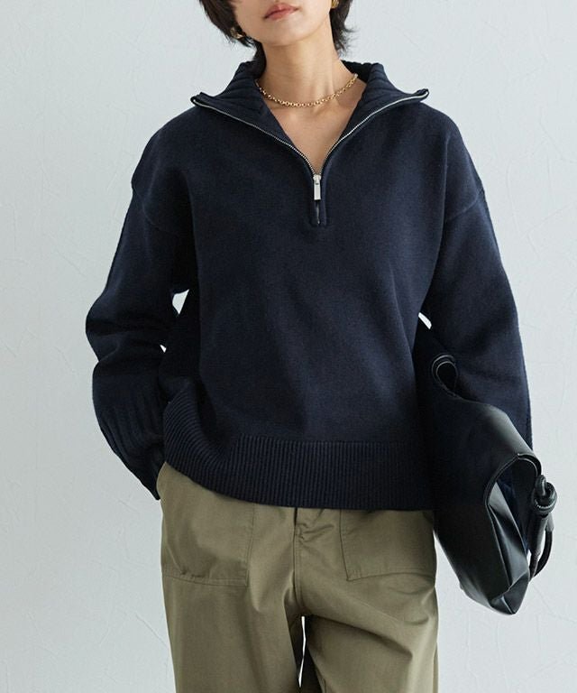 【ピエロ/Pierrot】のRASW ジップボックスニット インテリア・キッズ・メンズ・レディースファッション・服の通販 founy(ファニー) https://founy.com/ ファッション Fashion レディースファッション Fashion for Women トップス・カットソー Cut & Sew Tops ニット Knit Tops & Sweaters プチプライス・低価格 Affordable / Budget Price ミックス Mix, Mixed Style ワイドリブ Wide Rib, Wide Ribbed Knit |ID: prp329100004717125 ipo3291000000036126065