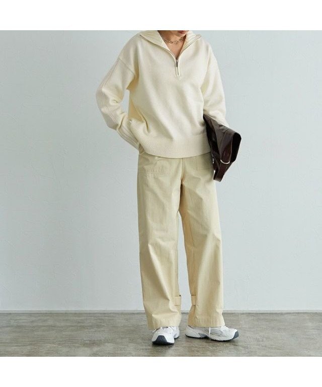 【ピエロ/Pierrot】のRASW 【コーデセット】ジップニット×2wayベイカーパンツset インテリア・キッズ・メンズ・レディースファッション・服の通販 founy(ファニー) 　ファッション　Fashion　レディースファッション　Fashion for Women　セットアップ　Matching Sets　レディーストップス・ブラウス　Tops & Blouses / Assorted Women's Tops　レディースパンツ・ボトムス　Pants & Trousers / Bottoms　送料無料　Free Shipping　プチプライス・低価格　Affordable / Budget Price　166cm / アイボリー×エクリュ / M|ID: prp329100004717126 ipo3291000000034081968