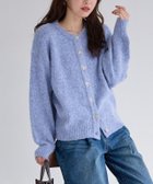 【ピエロ/Pierrot】のウールミックスゴールドボタンニットカーディガン 167cm / 杢ブルーミックス / M|ID: prp329100004718325 ipo3291000000034675418