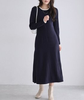 【ピエロ/Pierrot】の配色プリーツニットワンピース 人気、トレンドファッション・服の通販 founy(ファニー) ファッション Fashion レディースファッション Fashion for Women ワンピース Dresses ニットワンピース Knit Dresses シンプル Simple, Minimal プチプライス・低価格 Affordable / Budget Price プリーツ Pleats, Pleated エレガント 上品 Elegant |ID:prp329100004718328
