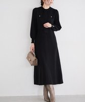 【ピエロ/Pierrot】のボウタイポケットニットワンピース 【10月中旬頃より順次発送】 人気、トレンドファッション・服の通販 founy(ファニー) ファッション Fashion レディースファッション Fashion for Women ワンピース Dresses ニットワンピース Knit Dresses 送料無料 Free Shipping フレア Flare, Flared プチプライス・低価格 Affordable / Budget Price エレガント 上品 Elegant |ID:prp329100004722862