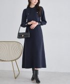 【ピエロ/Pierrot】のボウタイポケットニットワンピース 166cm / ネイビー / M|ID: prp329100004722862 ipo3291000000034497265