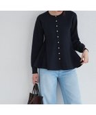 【ピエロ/Pierrot】のゴールドボタンペプラムカーディガン 人気、トレンドファッション・服の通販 founy(ファニー) ファッション Fashion レディースファッション Fashion for Women トップス・カットソー Cut & Sew Tops カーディガン・羽織り Layered Style Cardigans 送料無料 Free Shipping カーディガン Cardigan, Knitwear バランス Balance, Style Balance プチプライス・低価格 Affordable / Budget Price ペプラム Peplum, Flared Hem thumbnail 166cm / ネイビー / M|ID: prp329100004730003 ipo3291000000034169513