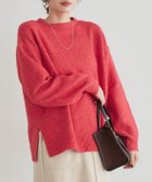 【ピエロ/Pierrot】のウールMIXオーバーサイズニット 人気、トレンドファッション・服の通販 founy(ファニー) ファッション Fashion レディースファッション Fashion for Women トップス・カットソー Cut & Sew Tops ニット Knit Tops & Sweaters 送料無料 Free Shipping スリット Slit, Slit Detail プチプライス・低価格 Affordable / Budget Price thumbnail 167cm / レッド / M|ID: prp329100004740303 ipo3291000000034244090