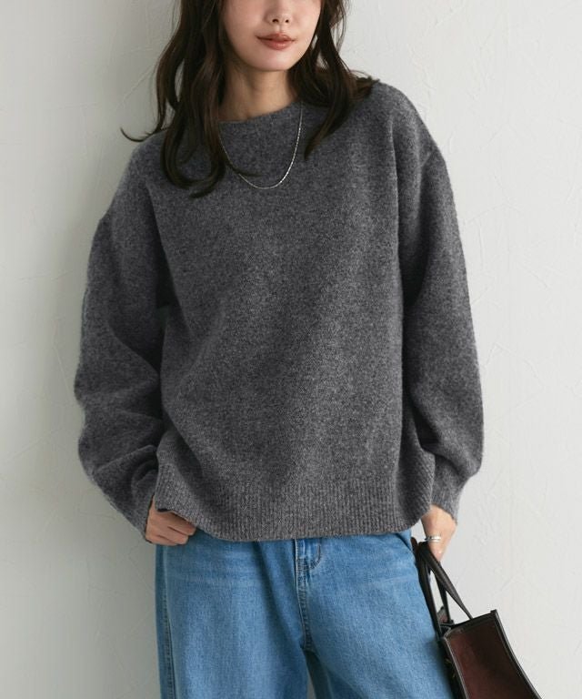 【ピエロ/Pierrot】のウールMIXオーバーサイズニット【木村えりなさんYouTube紹介アイテム】 インテリア・キッズ・メンズ・レディースファッション・服の通販 founy(ファニー) https://founy.com/ ファッション Fashion レディースファッション Fashion for Women トップス・カットソー Cut & Sew Tops ニット Knit Tops & Sweaters スリット Slit, Slit Detail プチプライス・低価格 Affordable / Budget Price |ID: prp329100004740303 ipo3291000000036126225