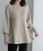 【ピエロ/Pierrot】のふんわりウォッシャブルボリューム袖フレアニット 人気、トレンドファッション・服の通販 founy(ファニー) ファッション Fashion レディースファッション Fashion for Women トップス・カットソー Cut & Sew Tops ニット Knit Tops & Sweaters 送料無料 Free Shipping フェミニン Feminine, Girly フレア Flare, Flared プチプライス・低価格 Affordable / Budget Price thumbnail 167cm / 杢ベージュ / M|ID: prp329100004740317 ipo3291000000034244193