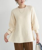 【ピエロ/Pierrot】のふんわりウォッシャブルボリューム袖フレアニット 167cm / オフホワイト / M|ID: prp329100004740317 ipo3291000000036339349