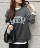 【ピエロ/Pierrot】のオーバーサイズロゴスウェット 160cm / チャコール / M|ID: prp329100004744806 ipo3291000000036039468