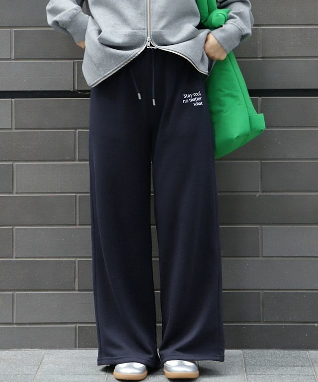 【ピエロ/Pierrot】の刺繍スウェットパンツ インテリア・キッズ・メンズ・レディースファッション・服の通販 founy(ファニー) https://founy.com/ ファッション Fashion レディースファッション Fashion for Women パンツ Pants & Trousers シルバー Silver, Metallic Silver スウェット / スエット Sweatshirt, Sweatwear スタイリッシュ Stylish, Fashionable プチプライス・低価格 Affordable / Budget Price リラックス Relax, Relaxed Fit |ID: prp329100004744809 ipo3291000000034707395