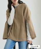 【ピエロ/Pierrot】の2wayケープ風コート 人気、トレンドファッション・服の通販 founy(ファニー) ファッション Fashion レディースファッション Fashion for Women アウター Coat / Outerwear Collection コート・ロングコート・ピーコート Long Coats, Peacoats & More レディースジャケット・軽アウター Jackets 送料無料 Free Shipping インナー Innerwear シンプル Simple, Minimal トレンド Trend, Trending Now プチプライス・低価格 Affordable / Budget Price エレガント 上品 Elegant thumbnail 2wayケープ風コート|ID: prp329100004753088 ipo3291000000034378369