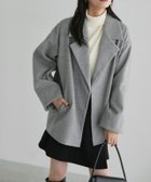 【ピエロ/Pierrot】のシンプルテーラーカラーコート 人気、トレンドファッション・服の通販 founy(ファニー) ファッション Fashion レディースファッション Fashion for Women アウター Coat / Outerwear Collection コート・ロングコート・ピーコート Long Coats, Peacoats & More レディースジャケット・軽アウター Jackets 送料無料 Free Shipping プチプライス・低価格 Affordable / Budget Price ミドル Middle Length, Mid Height thumbnail 167cm / 杢グレー / M|ID: prp329100004753093 ipo3291000000034378387