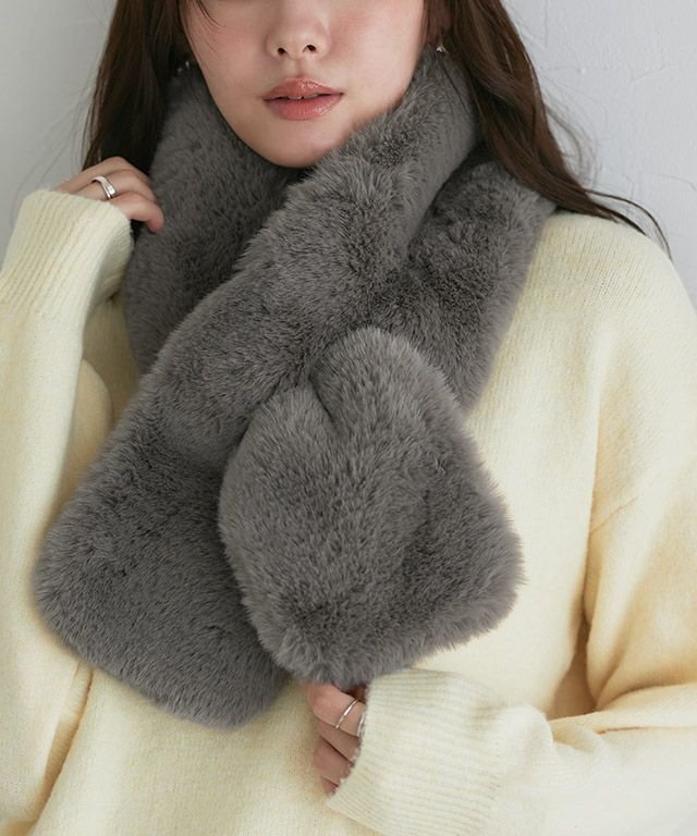 【ピエロ/Pierrot】のエコファーティペット インテリア・キッズ・メンズ・レディースファッション・服の通販 founy(ファニー) 　ファッション　Fashion　レディースファッション　Fashion for Women　プチプライス・低価格　Affordable / Budget Price　グレージュ / F|ID: prp329100004753096 ipo3291000000034378405