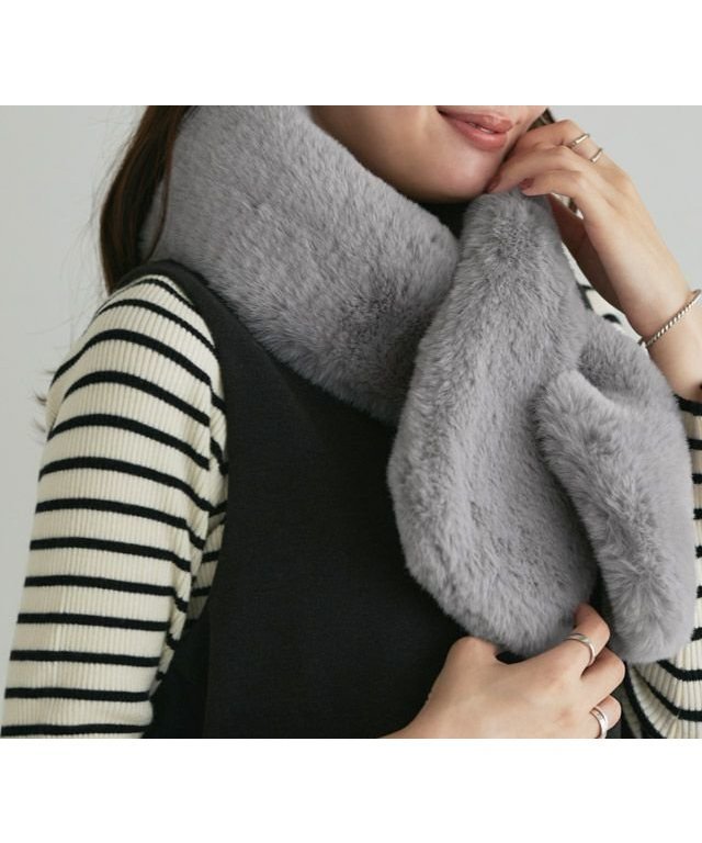 【ピエロ/Pierrot】のエコファーティペット インテリア・キッズ・メンズ・レディースファッション・服の通販 founy(ファニー) 　ファッション　Fashion　レディースファッション　Fashion for Women　プチプライス・低価格　Affordable / Budget Price　グレー / F|ID: prp329100004753096 ipo3291000000034378407