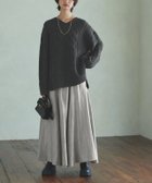 【ピエロ/Pierrot】のRASW 【コーデセット】ケーブルニット×シャイニースカート 人気、トレンドファッション・服の通販 founy(ファニー) ファッション Fashion レディースファッション Fashion for Women スカート Skirts 送料無料 Free Shipping ギャザー Gathered, Ruffled プチプライス・低価格 Affordable / Budget Price ルーズ Loose, Oversized thumbnail 166cm / 杢ブラック×グレー / M|ID: prp329100004763116 ipo3291000000034474959