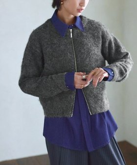 【ピエロ/Pierrot】 RASW シャギーWジップカーディガン人気、トレンドファッション・服の通販 founy(ファニー) ファッション Fashion レディースファッション Fashion for Women トップス・カットソー Cut & Sew Tops カーディガン・羽織り Layered Style Cardigans 送料無料 Free Shipping ジップ Zip, Zipper プチプライス・低価格 Affordable / Budget Price |ID:prp329100004763118