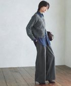 【ピエロ/Pierrot】のRASW 【コーデセット】カーデ×シャツ×パンツセット 人気、トレンドファッション・服の通販 founy(ファニー) ファッション Fashion レディースファッション Fashion for Women パンツ Pants & Trousers 送料無料 Free Shipping デニム Denim, Jeans Material プチプライス・低価格 Affordable / Budget Price ミックス Mix, Mixed Style リボン Ribbon, Bow ワイド Wide, Wide Fit thumbnail 166cm / ブルー×杢チャコール×ストライプ / M|ID: prp329100004763120 ipo3291000000034474980