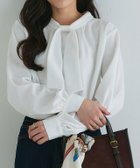 【ピエロ/Pierrot】の裏微起毛タイパフブラウス 人気、トレンドファッション・服の通販 founy(ファニー) ファッション Fashion レディースファッション Fashion for Women トップス・カットソー Cut & Sew Tops シャツ・ブラウス・オフィスカジュアル Elegant Blouses & Button-Ups 送料無料 Free Shipping インナー Innerwear ジャケット Jacket, Outerwear パール Pearl, Pearl Accent フロント Front, Front Design プチプライス・低価格 Affordable / Budget Price エレガント 上品 Elegant thumbnail 160cm / オフホワイト / M|ID: prp329100004763868 ipo3291000000034485572