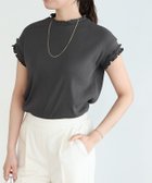 【ピエロ/Pierrot】のコットンリブメローフレンチTシャツ 人気、トレンドファッション・服の通販 founy(ファニー) ファッション Fashion レディースファッション Fashion for Women トップス・カットソー Cut & Sew Tops シャツ・ブラウス・オフィスカジュアル Elegant Blouses & Button-Ups ロングTシャツ・Tシャツ Longline T-Shirts & Tees フィット Fit, Slim Fit フェミニン Feminine, Girly プチプライス・低価格 Affordable / Budget Price ロング Long, Long-Length thumbnail 166cm / チャコール / M|ID: prp329100004772275 ipo3291000000034576305