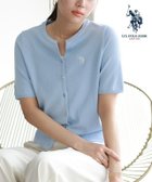 【ピエロ/Pierrot】の【U.S.POLO ASSN.】キーネックデザインカーディガン 人気、トレンドファッション・服の通販 founy(ファニー) ファッション Fashion レディースファッション Fashion for Women トップス・カットソー Cut & Sew Tops カーディガン・羽織り Layered Style Cardigans シンプル Simple, Minimal プチプライス・低価格 Affordable / Budget Price 夏 Summer thumbnail 【U.S.POLO ASSN.】キーネックデザインカーディガン【Pierrot】|ID: prp329100004773111 ipo3291000000034585466