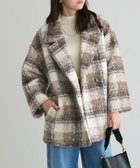 【ピエロ/Pierrot】のブークレーチェックPコート 人気、トレンドファッション・服の通販 founy(ファニー) ファッション Fashion レディースファッション Fashion for Women アウター Coat / Outerwear Collection コート・ロングコート・ピーコート Long Coats, Peacoats & More レディースジャケット・軽アウター Jackets Pコート Pea Coats 送料無料 Free Shipping チェック Check, Plaid, Tartan デニム Denim, Jeans Material フェミニン Feminine, Girly プチプライス・低価格 Affordable / Budget Price thumbnail ブークレーチェックPコート|ID: prp329100004775697 ipo3291000000034619326