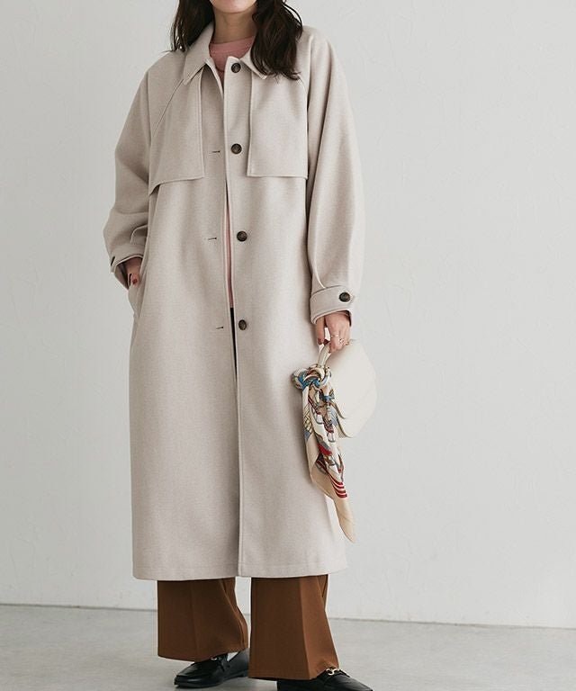 【ピエロ/Pierrot】のアレンジカラーシングルロングコート インテリア・キッズ・メンズ・レディースファッション・服の通販 founy(ファニー) 　ファッション　Fashion　レディースファッション　Fashion for Women　アウター　Coat / Outerwear Collection　コート・ロングコート・ピーコート　Long Coats, Peacoats & More　レディースジャケット・軽アウター　Jackets　送料無料　Free Shipping　スタンド　Stand Collar, Upright Stand　フェミニン　Feminine, Girly　プチプライス・低価格　Affordable / Budget Price　メルトン　Melton, Heavy Wool　冬　Winter / This Winter　アレンジカラーシングルロングコート|ID: prp329100004775698 ipo3291000000035913540