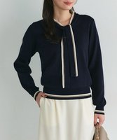 【ピエロ/Pierrot】の配色ボウタイニット 人気、トレンドファッション・服の通販 founy(ファニー) ファッション Fashion レディースファッション Fashion for Women トップス・カットソー Cut & Sew Tops ニット Knit Tops & Sweaters 送料無料 Free Shipping プチプライス・低価格 Affordable / Budget Price |ID:prp329100004789802