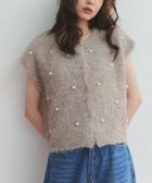 【ピエロ/Pierrot】のパールフレンチベスト【shiho channelさんYouTube紹介アイテム】 人気、トレンドファッション・服の通販 founy(ファニー) ファッション Fashion レディースファッション Fashion for Women アウター Coat / Outerwear Collection トップス・カットソー Cut & Sew Tops ベスト&ジレ / 重ね着スタイル Vests & Gilets インナー Innerwear シンプル Simple, Minimal パール Pearl, Pearl Accent フェミニン Feminine, Girly プチプライス・低価格 Affordable / Budget Price ベスト Vest, Waistcoat thumbnail 167cm / グレージュ / M|ID: prp329100004800331 ipo3291000000034827654