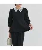 【ピエロ/Pierrot】の2WAY選べる襟ペプラムセットアップ 167cm / レース / ブラック / M|ID: prp329100004817368 ipo3291000000034994081