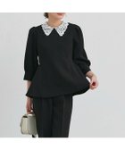 【ピエロ/Pierrot】の【A会場】2WAY選べる襟ペプラムセットアップ 167cm / レース / ブラック / M|ID:prp329100004817368