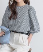 【ピエロ/Pierrot】のボリュームスリーブ柄ブラウス 人気、トレンドファッション・服の通販 founy(ファニー) ファッション Fashion レディースファッション Fashion for Women トップス・カットソー Cut & Sew Tops シャツ・ブラウス・オフィスカジュアル Elegant Blouses & Button-Ups ボリューム袖・フリルスリーブブラウス Voluminous & Ruffle Sleeves / Puffy Sleeve Tops 送料無料 Free Shipping ストライプ Stripe, Striped Pattern スリーブ Sleeve, Long Sleeve / Short Sleeve バランス Balance, Style Balance プチプライス・低価格 Affordable / Budget Price リボン Ribbon, Bow エレガント 上品 Elegant 人気 Popular, Best Seller 長袖 Long Sleeve, Full Sleeve thumbnail ボリュームスリーブ柄ブラウス【Pierrot】|ID: prp329100004829244 ipo3291000000035148049