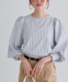 【ピエロ/Pierrot】のボリュームスリーブ柄ブラウス 人気、トレンドファッション・服の通販 founy(ファニー) ファッション Fashion レディースファッション Fashion for Women トップス・カットソー Cut & Sew Tops シャツ・ブラウス・オフィスカジュアル Elegant Blouses & Button-Ups ボリューム袖・フリルスリーブブラウス Voluminous & Ruffle Sleeves / Puffy Sleeve Tops 送料無料 Free Shipping ストライプ Stripe, Striped Pattern スリーブ Sleeve, Long Sleeve / Short Sleeve バランス Balance, Style Balance プチプライス・低価格 Affordable / Budget Price リボン Ribbon, Bow エレガント 上品 Elegant 人気 Popular, Best Seller 長袖 Long Sleeve, Full Sleeve thumbnail 166cm / ストライプ / グレー / M|ID: prp329100004829244 ipo3291000000035148050