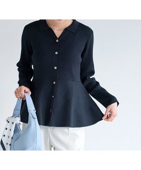 【ピエロ/Pierrot】 襟付きVネックぺプラムカーディガン人気、トレンドファッション・服の通販 founy(ファニー) ファッション Fashion レディースファッション Fashion for Women トップス・カットソー Cut & Sew Tops カーディガン・羽織り Layered Style Cardigans Vネックトップス V-Neck Tops / V-Cut Neckline Shirts 送料無料 Free Shipping カーディガン Cardigan, Knitwear トレンド Trend, Trending Now フィット Fit, Slim Fit フェミニン Feminine, Girly プチプライス・低価格 Affordable / Budget Price ペプラム Peplum, Flared Hem |ID:prp329100004829245