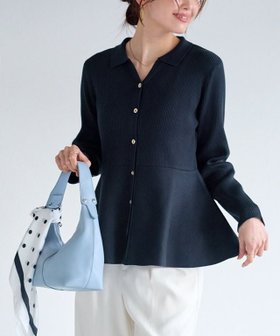 【ピエロ/Pierrot】 襟付きVネックぺプラムカーディガン人気、トレンドファッション・服の通販 founy(ファニー) ファッション Fashion レディースファッション Fashion for Women トップス・カットソー Cut & Sew Tops カーディガン・羽織り Layered Style Cardigans Vネックトップス V-Neck Tops / V-Cut Neckline Shirts 送料無料 Free Shipping カーディガン Cardigan, Knitwear トレンド Trend, Trending Now フィット Fit, Slim Fit フェミニン Feminine, Girly プチプライス・低価格 Affordable / Budget Price ペプラム Peplum, Flared Hem |ID:prp329100004829245