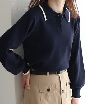 【ピエロ/Pierrot】 スカラップポロニット人気、トレンドファッション・服の通販 founy(ファニー) ファッション Fashion レディースファッション Fashion for Women トップス・カットソー Cut & Sew Tops ニット Knit Tops & Sweaters 送料無料 Free Shipping シンプル Simple, Minimal スカラップ Scallop, Scalloped Edge プチプライス・低価格 Affordable / Budget Price エレガント 上品 Elegant |ID:prp329100004829248