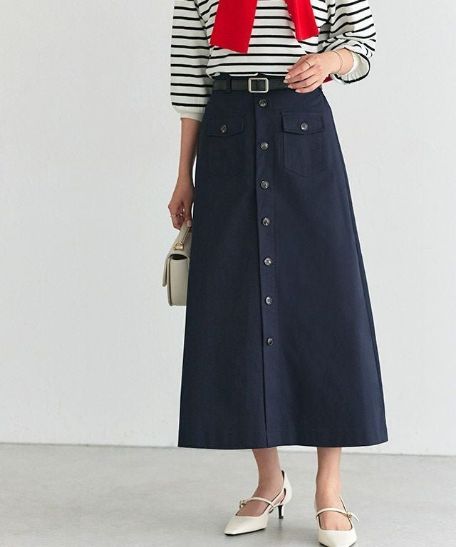 【ピエロ/Pierrot】のポケットデザインツイルスカート インテリア・キッズ・メンズ・レディースファッション・服の通販 founy(ファニー) https://founy.com/ ファッション Fashion レディースファッション Fashion for Women スカート Skirts シンプル Simple, Minimal ツイル Twist, Twisted Detail バランス Balance, Style Balance フラップ Flap, Flap Pocket フロント Front, Front Design プチプライス・低価格 Affordable / Budget Price ポケット Pocket, Pocket Detail ロング Long, Long-Length |ID: prp329100004829249 ipo3291000000035965337