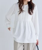 【ピエロ/Pierrot】のピンタックパールフレアTブラウス 人気、トレンドファッション・服の通販 founy(ファニー) ファッション Fashion レディースファッション Fashion for Women トップス・カットソー Cut & Sew Tops シャツ・ブラウス・オフィスカジュアル Elegant Blouses & Button-Ups 送料無料 Free Shipping カットソー Cut and Sewn Top ギャザー Gathered, Ruffled ジョーゼット Georgette, Semi-Sheer Fabric パール Pearl, Pearl Accent フェミニン Feminine, Girly プチプライス・低価格 Affordable / Budget Price thumbnail 166cm / オフホワイト / M|ID: prp329100004832142 ipo3291000000035184802