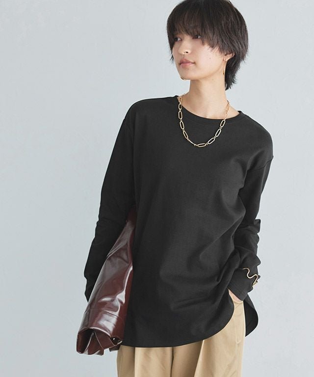 【ピエロ/Pierrot】のRASW コーマコットンベーシックロングスリーブTシャツ 人気、トレンドファッション・服の通販 founy(ファニー) ファッション Fashion レディースファッション Fashion for Women トップス・カットソー Cut & Sew Tops シャツ・ブラウス・オフィスカジュアル Elegant Blouses & Button-Ups ロングTシャツ・Tシャツ Longline T-Shirts & Tees シンプル Simple, Minimal フェイス Face, Facial Design プチプライス・低価格 Affordable / Budget Price エレガント 上品 Elegant other-1|ID: prp329100004834777 ipo3291000000035965384