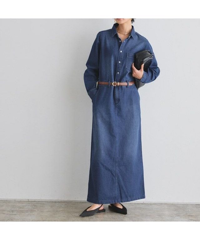 【ピエロ/Pierrot】のRASW デニムシャツワンピース 人気、トレンドファッション・服の通販 founy(ファニー) 　ファッション　Fashion　レディースファッション　Fashion for Women　ワンピース　Dresses　シャツワンピース / 1枚で着映えコーデ　Shirt Dresses　送料無料　Free Shipping　デニム　Denim, Jeans Material　プチプライス・低価格　Affordable / Budget Price　ロング　Long, Long-Length　 other-1|ID: prp329100004834779 ipo3291000000035214211