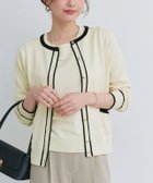 【ピエロ/Pierrot】のアンサンブルニット【ドラマ着用】 人気、トレンドファッション・服の通販 founy(ファニー) ファッション Fashion レディースファッション Fashion for Women トップス・カットソー Cut & Sew Tops ニット Knit Tops & Sweaters アンサンブルニット Knit Ensembles & Twin Sets アンサンブル Ensemble Set インナー Innerwear カーディガン Cardigan, Knitwear シンプル Simple, Minimal プチプライス・低価格 Affordable / Budget Price ベーシック Basic, Essential エレガント 上品 Elegant 半袖 Short Sleeve, Half Sleeve thumbnail 167cm / アイボリー×ブラック / M|ID: prp329100004834783 ipo3291000000036251880