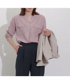 【ピエロ/Pierrot】のポケットノーカラースキッパーブラウス 人気、トレンドファッション・服の通販 founy(ファニー) ファッション Fashion レディースファッション Fashion for Women トップス・カットソー Cut & Sew Tops シャツ・ブラウス・オフィスカジュアル Elegant Blouses & Button-Ups おすすめ Recommended / Our Picks とろみ Fluid, Flowy Fabric カーゴパンツ Cargo Pants, Utility Pants シンプル Simple, Minimal スキッパー Skipper, Open Collar スリット Slit, Slit Detail デニム Denim, Jeans Material バランス Balance, Style Balance プチプライス・低価格 Affordable / Budget Price ボトム Bottoms, Lower Wear ポケット Pocket, Pocket Detail ラウンド Round, Round Neck エレガント 上品 Elegant thumbnail 163cm / グレイッシュピンク / M|ID: prp329100004836465 ipo3291000000035230040