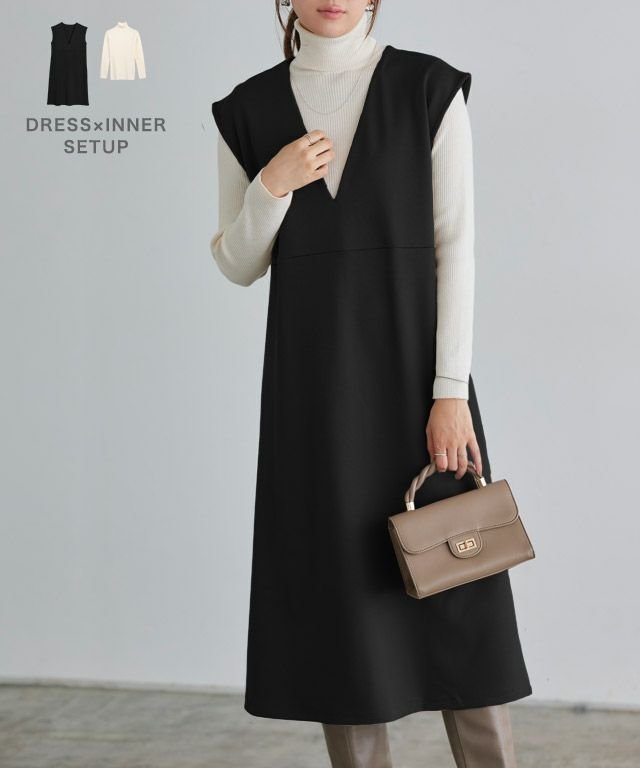 【ピエロ/Pierrot】のインナーセットポンチワンピース 人気、トレンドファッション・服の通販 founy(ファニー) 　ファッション　Fashion　レディースファッション　Fashion for Women　ワンピース　Dresses　カットソー　Cut and Sewn Top　フレア　Flare, Flared　プチプライス・低価格　Affordable / Budget Price　ロング　Long, Long-Length　 other-1|ID: prp329100004839864 ipo3291000000035268984