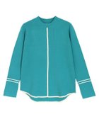 【ピエロ/Pierrot】のバイカラーライナーニット セルリアン×アイボリー|ID: prp329100004841156 ipo3291000000036341258