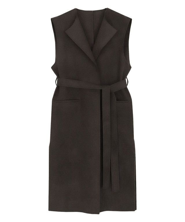 【ピエロ/Pierrot】の【アウトレットSALE!】ダブルフェイスベルト付きロングジレ 人気、トレンドファッション・服の通販 founy(ファニー) 　ファッション　Fashion　レディースファッション　Fashion for Women　アウター　Coat / Outerwear Collection　レディースジャケット・軽アウター　Jackets　ベルト&ウエストマーク　Belts & Waist Accessories　アウトレット　Outlet / Clearance　インナー　Innerwear　スリット　Slit, Slit Detail　ダブル　Double, Double-Breasted　フェイス　Face, Facial Design　プチプライス・低価格　Affordable / Budget Price　 other-1|ID: prp329100004841157 ipo3291000000035282097