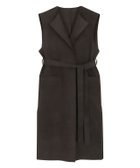 【ピエロ/Pierrot】の【アウトレットSALE!】ダブルフェイスベルト付きロングジレ ブラウン|ID: prp329100004841157 ipo3291000000035282099